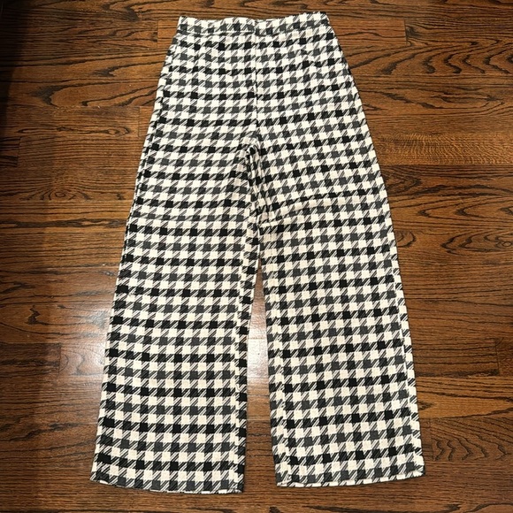Zara Very High Waisted Houndstooth Pants Size M - Picture 9 of 13